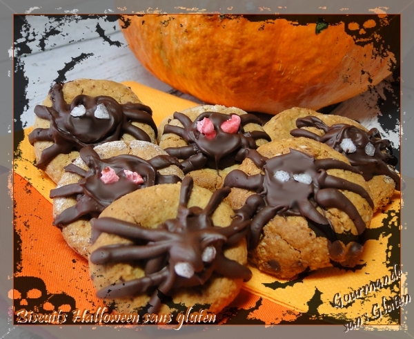 Biscuit Araignée Halloween sans gluten