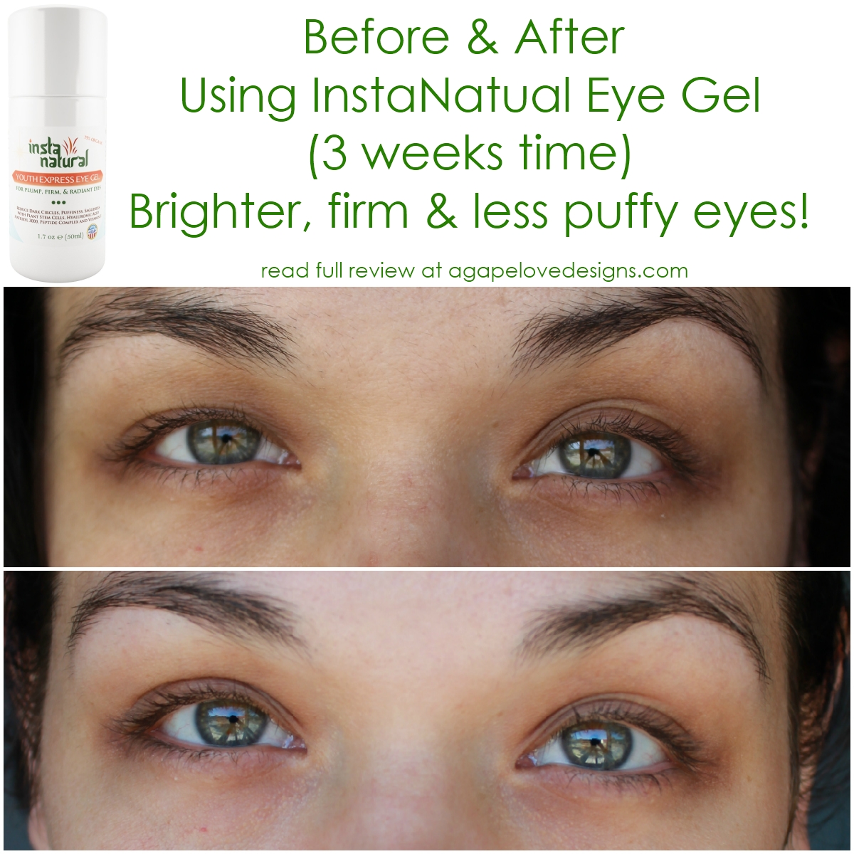 instanatural eye gel cream