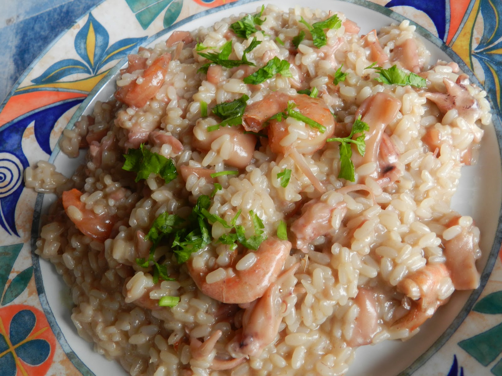 Le ricette di Nonna Celeste Risotto con gamberi e calamari