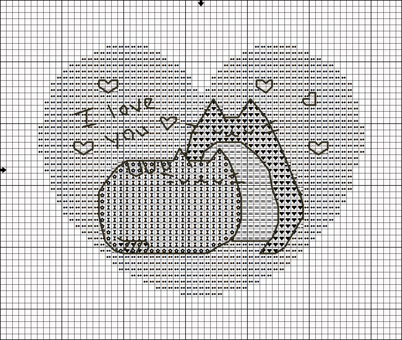 Пушин схема вязания