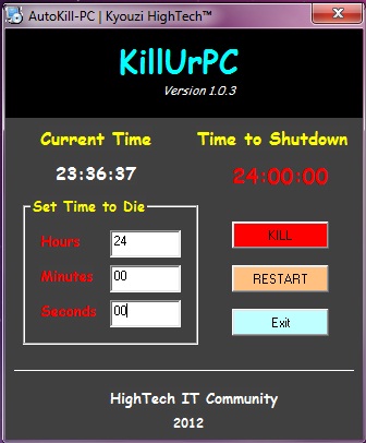 lind shutdown timer lind shutdown timer