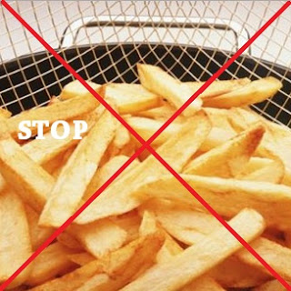 stop makanan gorengan