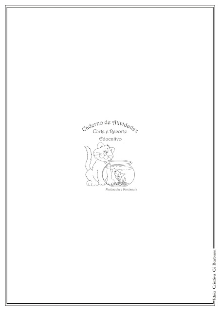 Caderno de Atividades Grátis para imprimir - Corte e Recorte Educativo