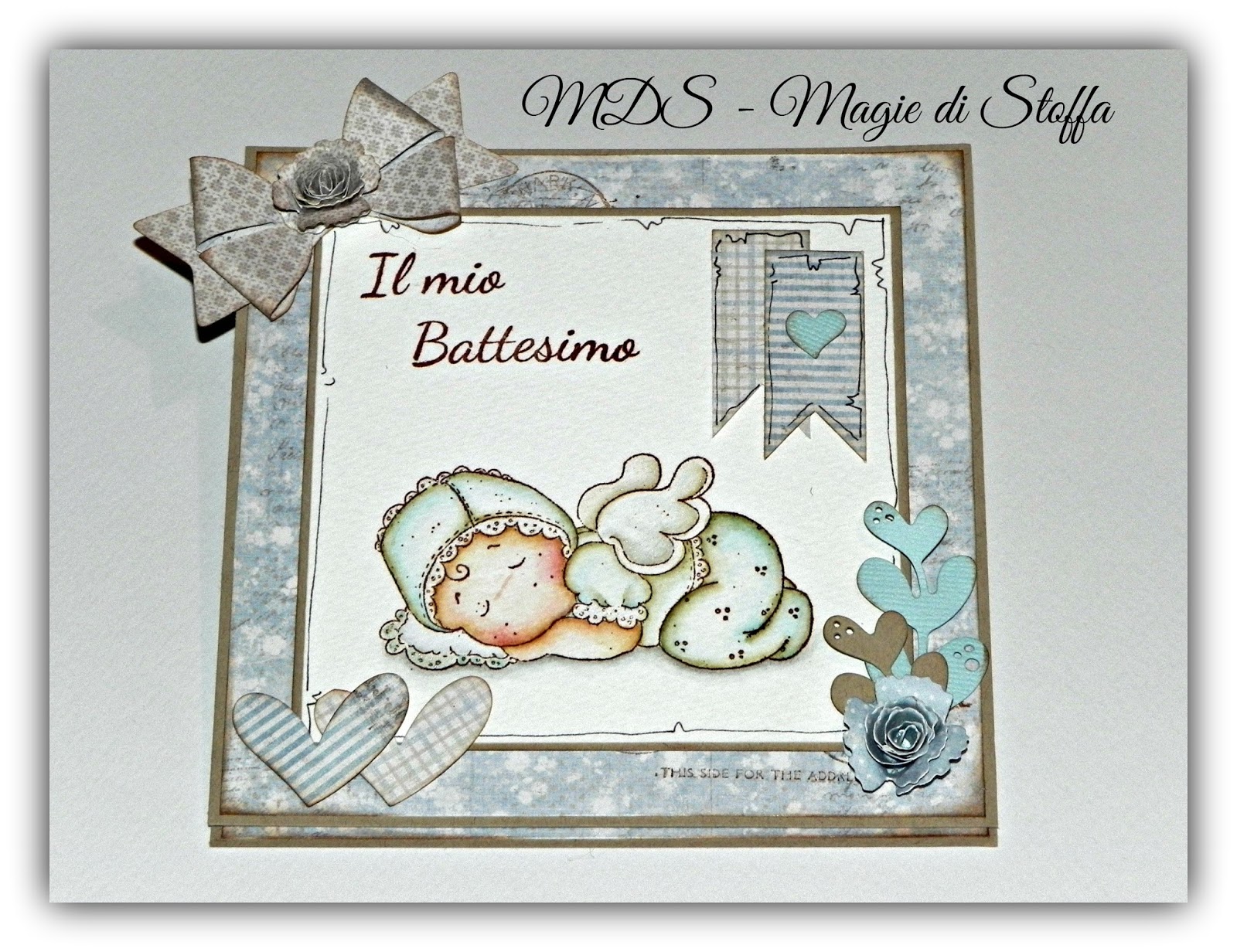 Mds Magie Di Stoffa Card Battesimo