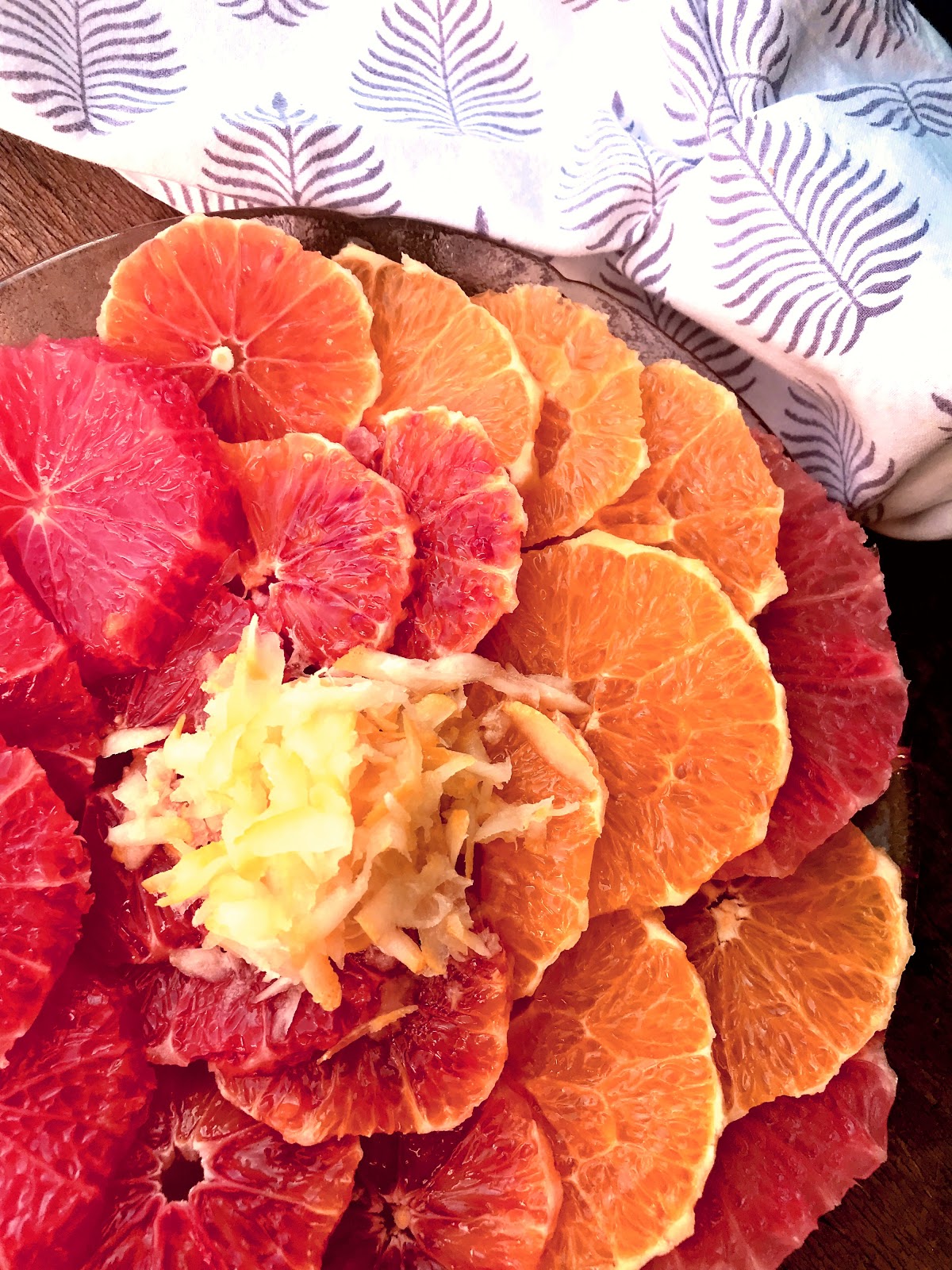Passionately Raw! Citrus Fruit Salad With Manuka Honey And Frozen Lemon