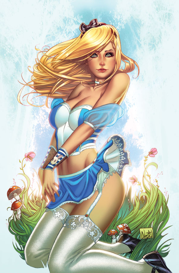 Tech-media-tainment: Sexy Alice in Wonderland illustrations