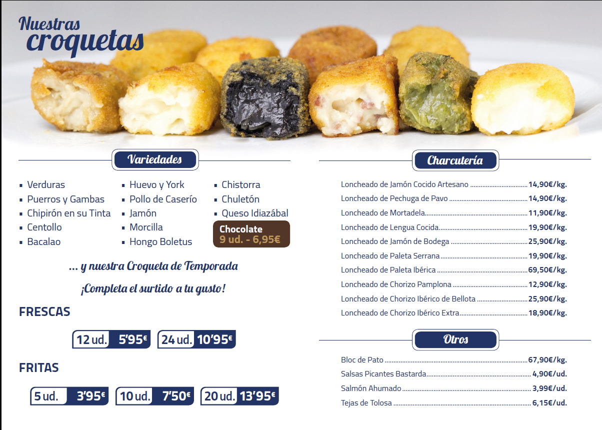 Recetas para cocinillas Croqueta y Presumida