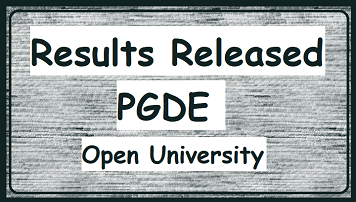Results: PGDE (Open University)