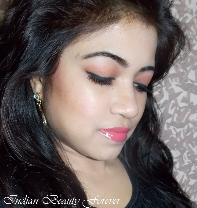 Quick Makeup Look with Peachy Pink Lips