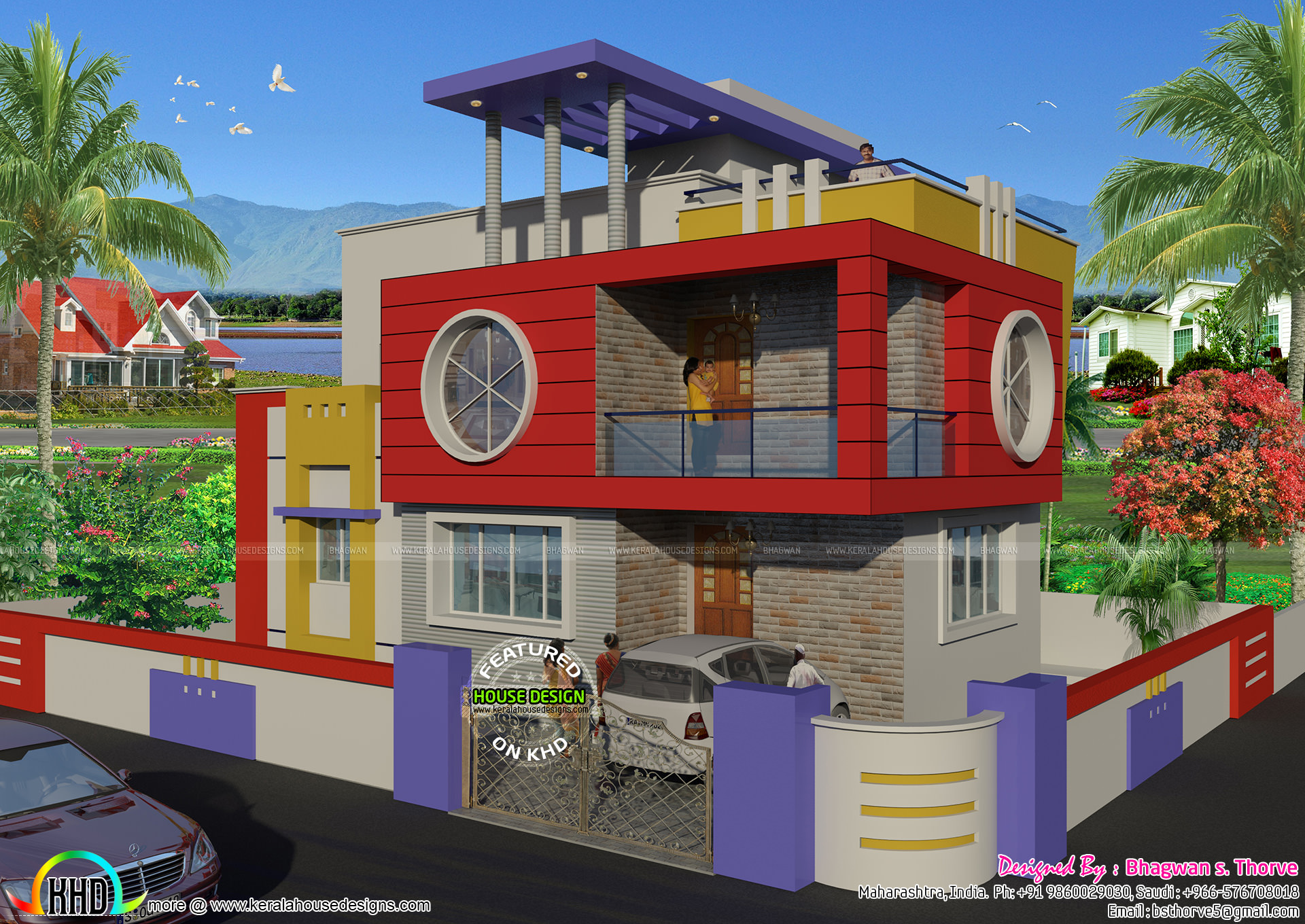 1515 sq-ft North Indian style home - Kerala home design and floor plans