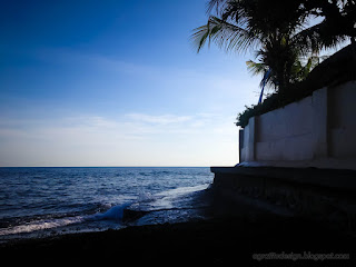 Garden House Walls And Beach Barrier At The Seaside In The Morning At Umeanyar Village North Bali Indonesia