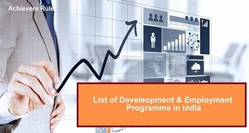 List of Development and Employment Programme of India