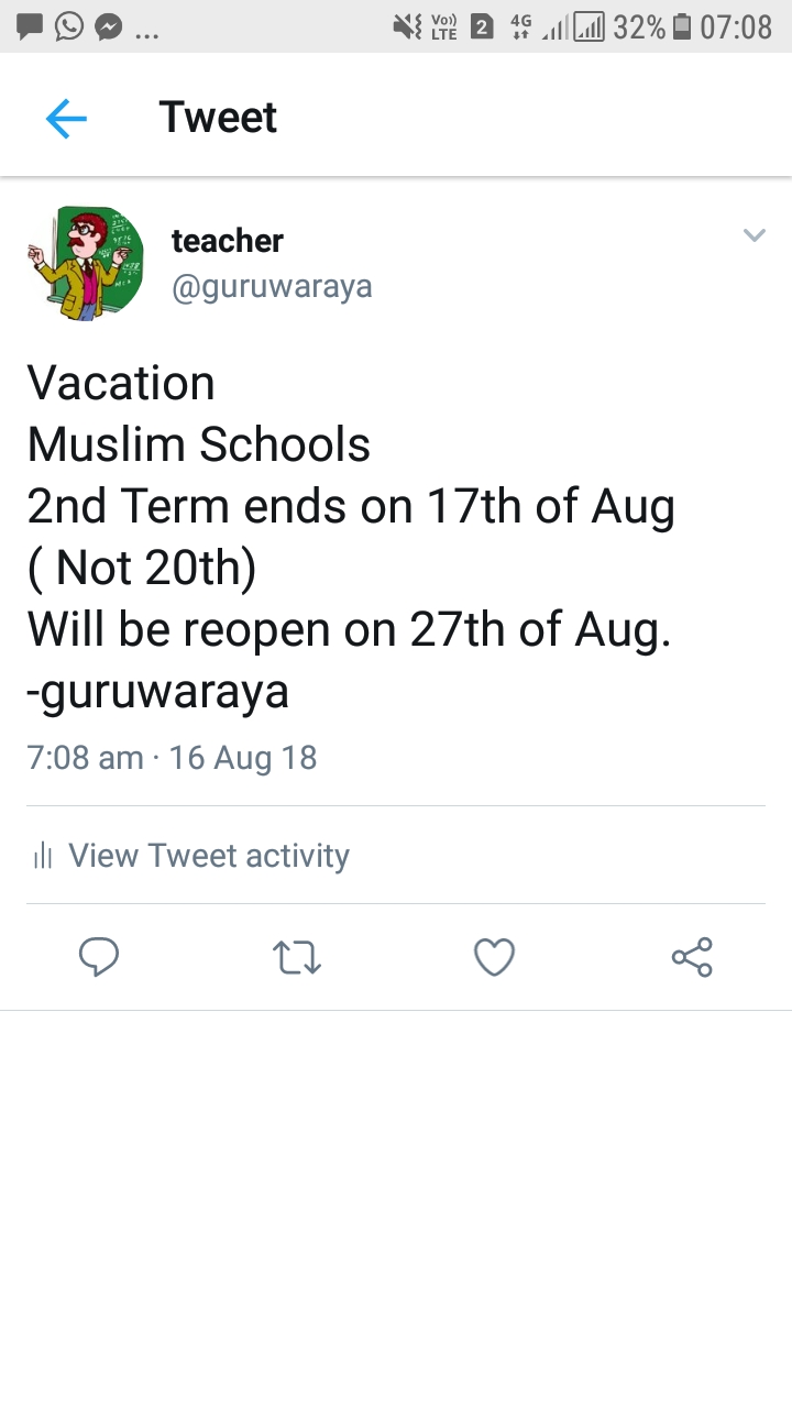 Vacation : Muslim School