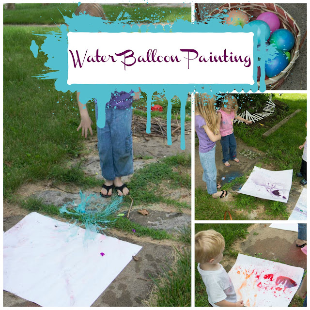 Water Balloon Painting - Life with Moore Babies