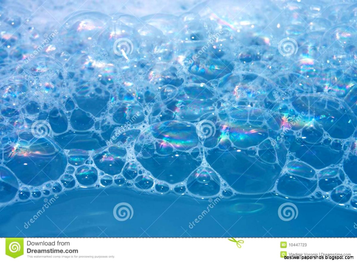 Blue Water Bubbles
