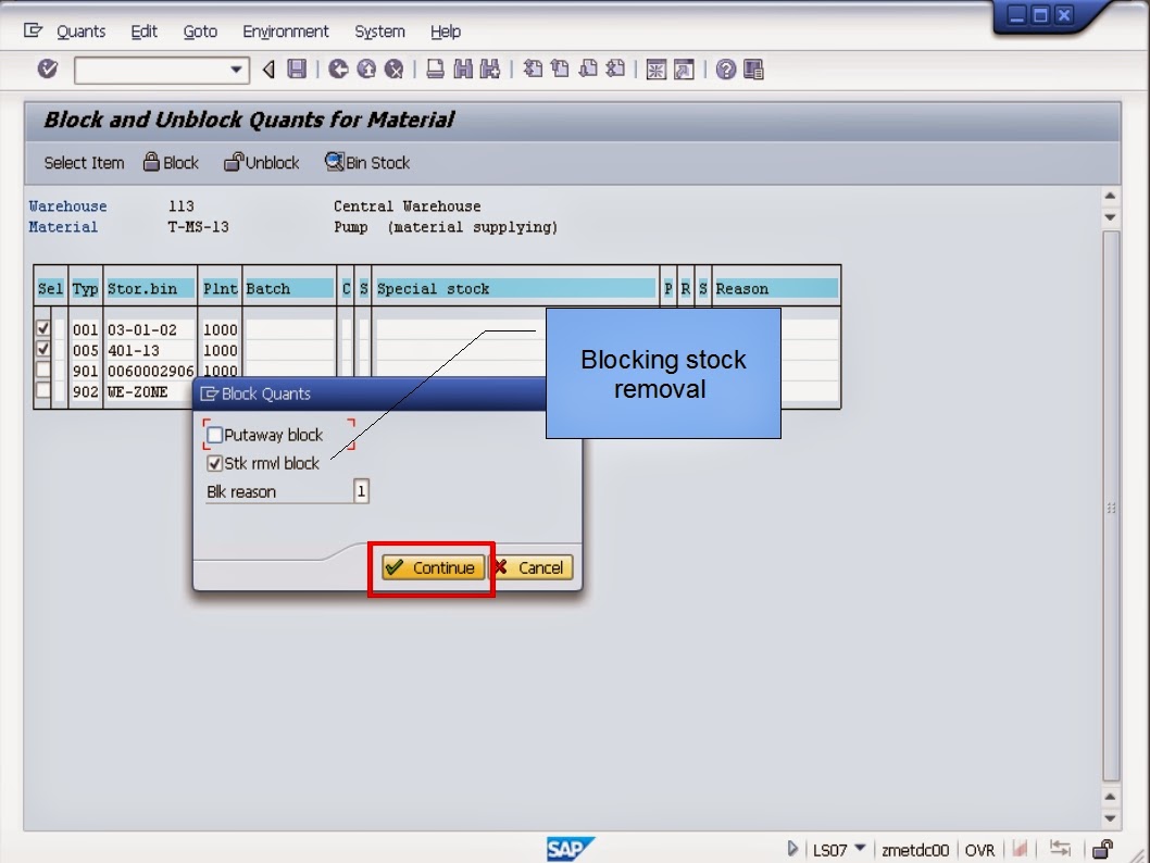 青蛙SAP分享 Froggy's SAP sharing WMS Controls Blocking Storage Types and