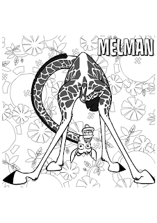 madagascar 3 coloring pages - melman