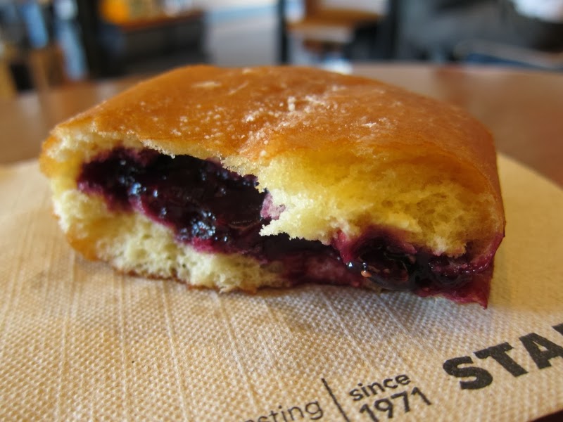 Review Starbucks Raspberry Blueberry Donut Brand Eating