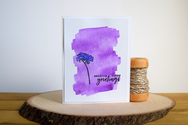 Floral Greeting Card by Jess Crafts using Hero Arts My Monthly Hero July 2017 Kit
