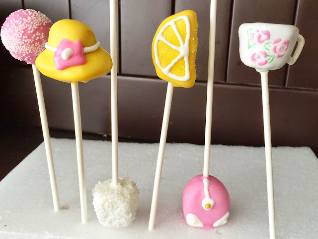 all things belle - cake pops - tea party