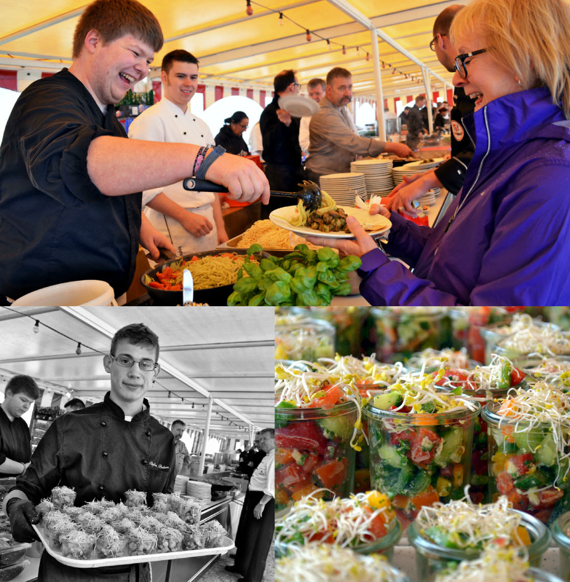 Impressionen von der Open-Air-Kochshow der FoodFighters auf Burg Rheinfels. #FoodFighters #MoToLogie