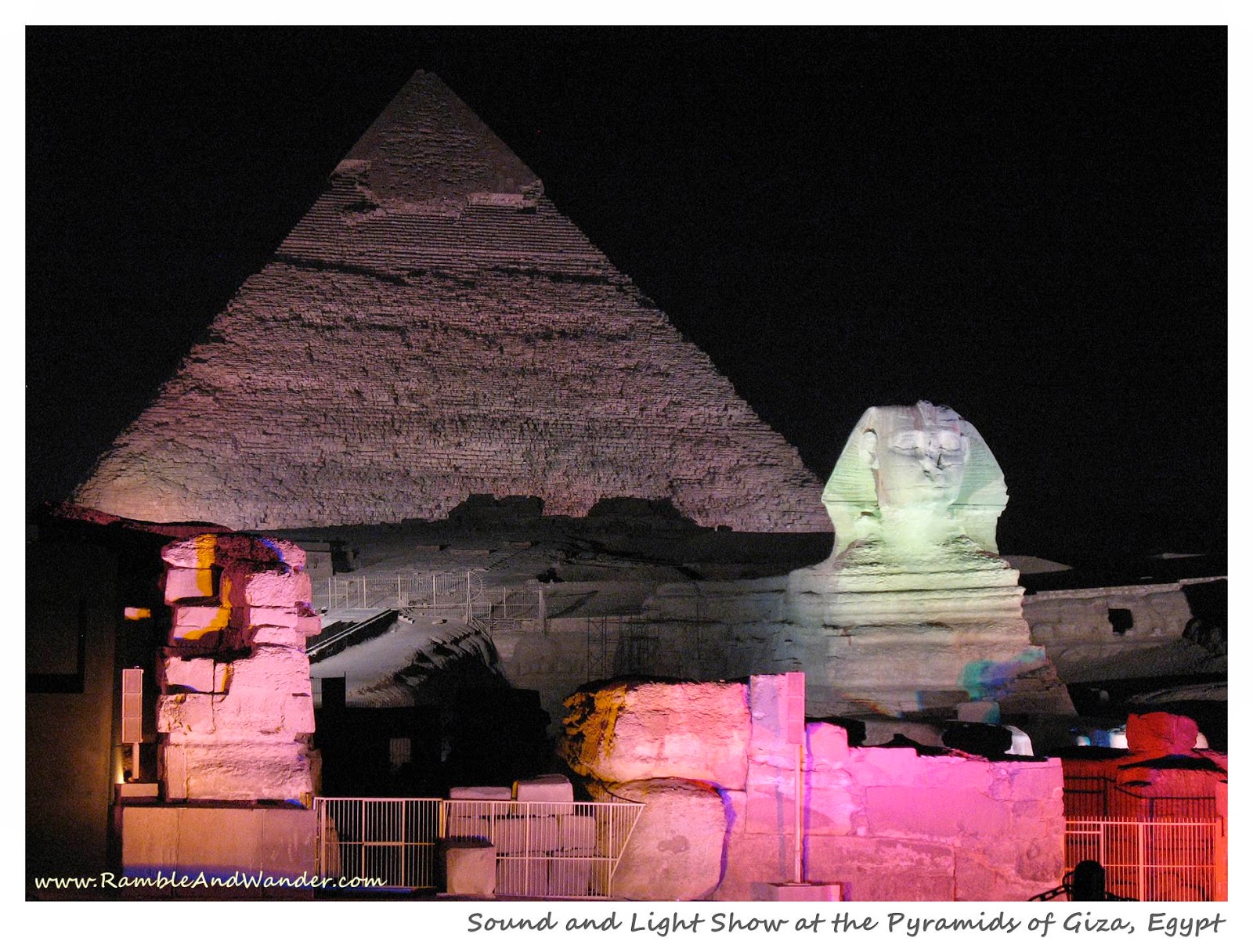Sound and Light Show at the Pyramids of Giza, Egypt | www.rambleandwander.com