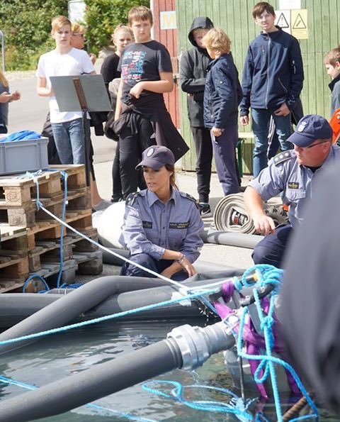 Princess Marie of Denmark attended the Civil Defense Day event held by Danish Emergency Management Agency (DEMA)