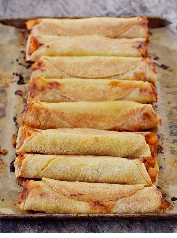 Buffalo Chickpea Taquitos