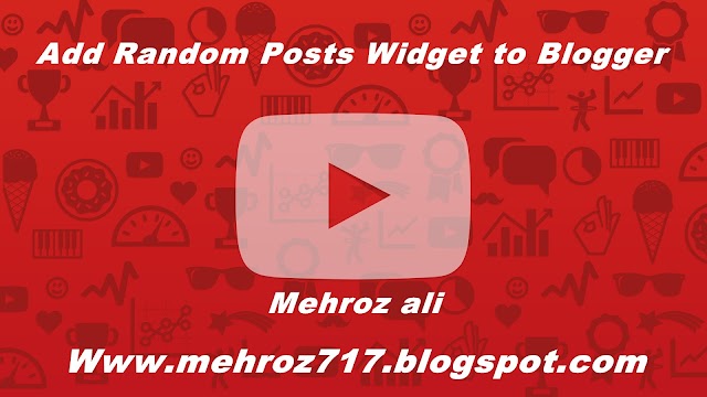 Add Random Posts Widget to Blogger
