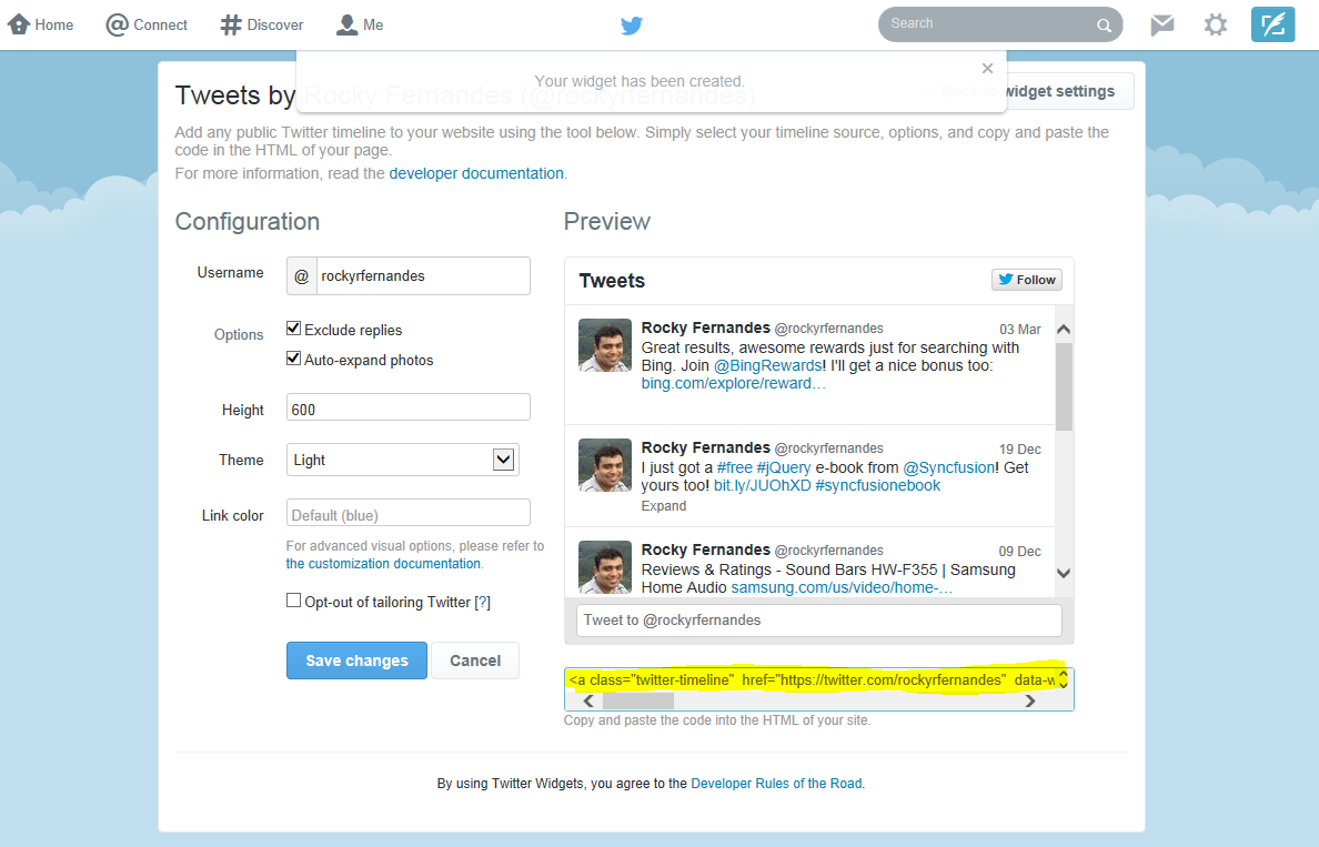 Smart Solutions Hub: Adding Twitter Widget to your Blog Templates (Step by  Step)