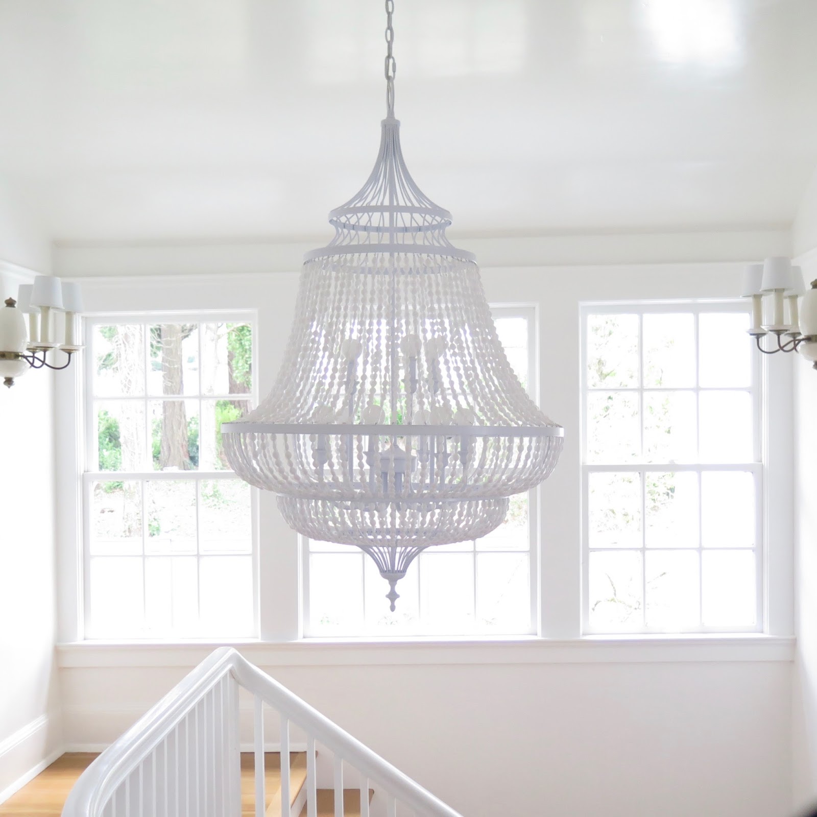 everyday plaid white house...white window coverings...