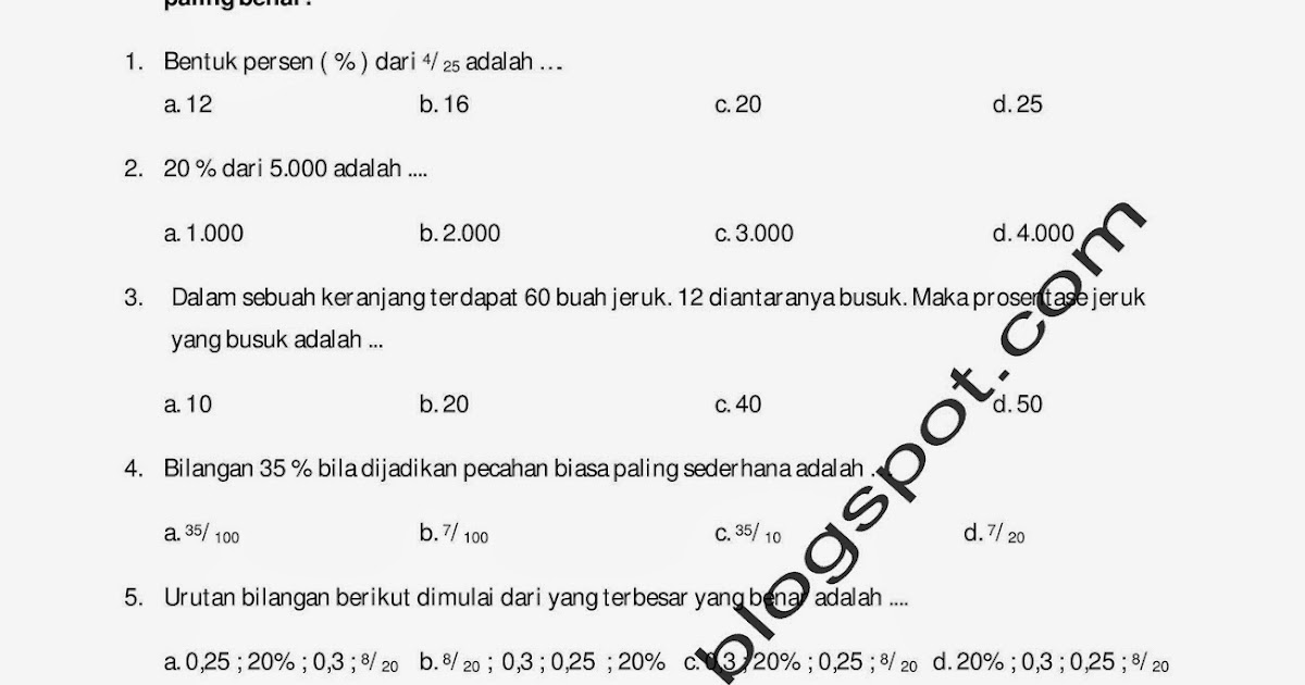 Contoh Soal Soal Uts Mtk Kelas 5 Semester 1 Contoh Soal Soal Uts Mtk Kelas 5 Semester 1