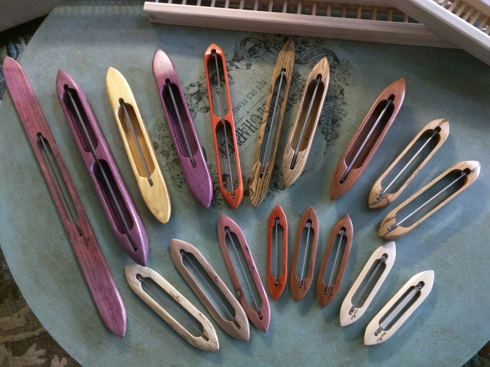 She's just a girl who creates... More Handmade Weaving Boat Shuttles