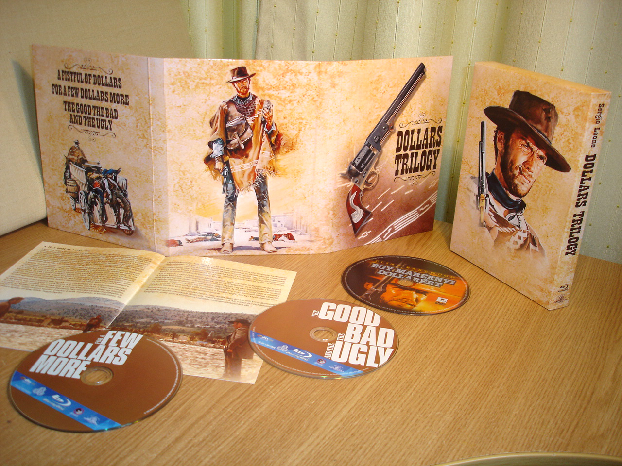 Sergio Leone La Trilogie Du Dollar Digipack tervezet: Sergio Leone's DOLLARS TRILOGY (mediabook)