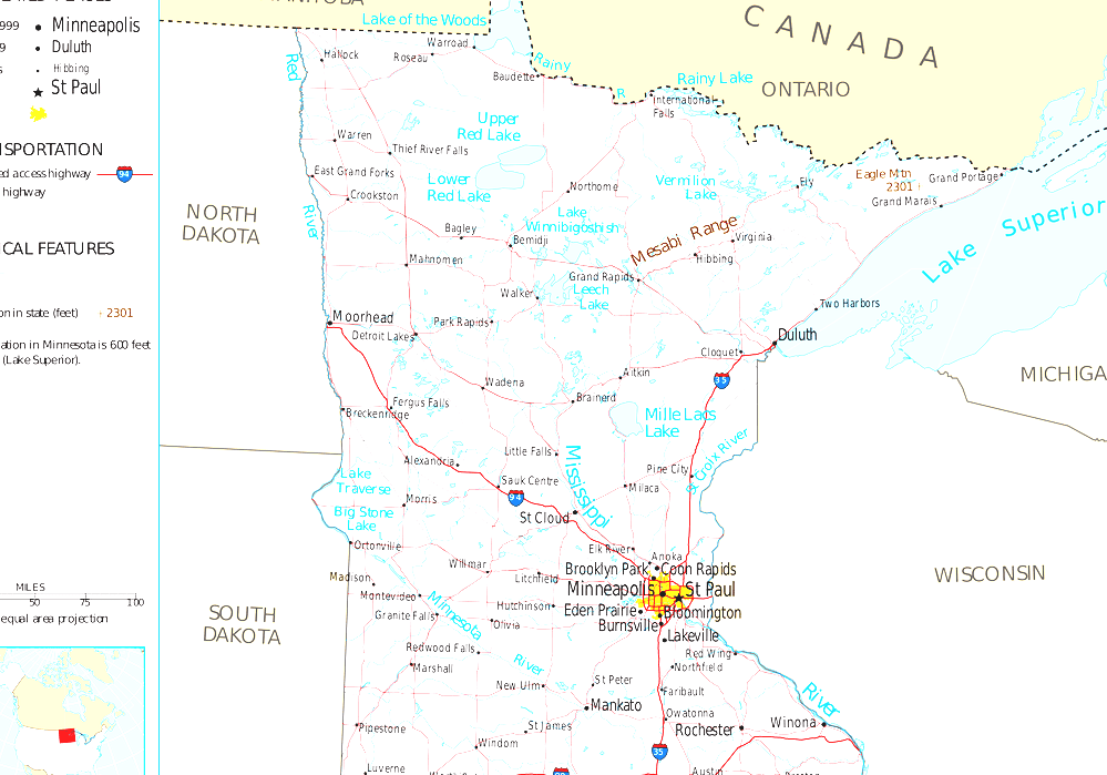 List Of Cities In Minnesota Cities In Minnesota Map