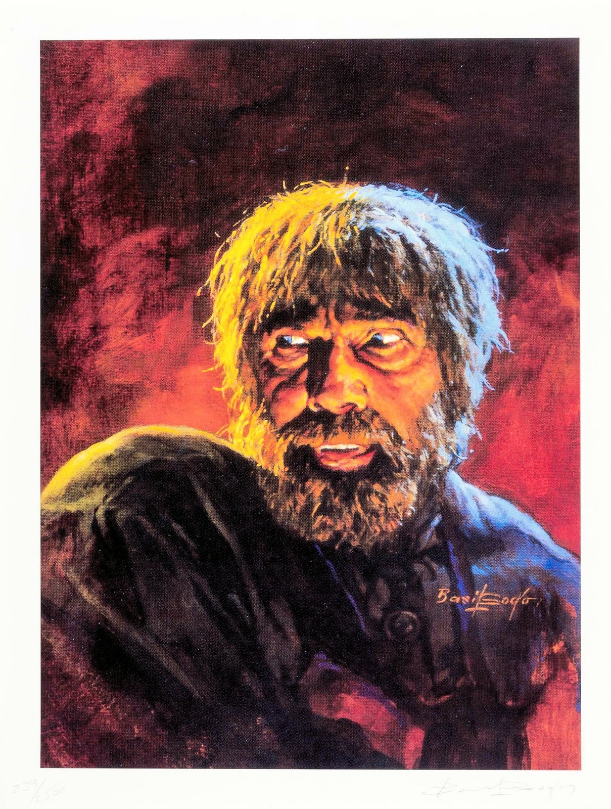 WORLD OF MONSTERS BASIL GOGOS UNIVERSAL MONSTERS SIGNED LITHO PRINTS