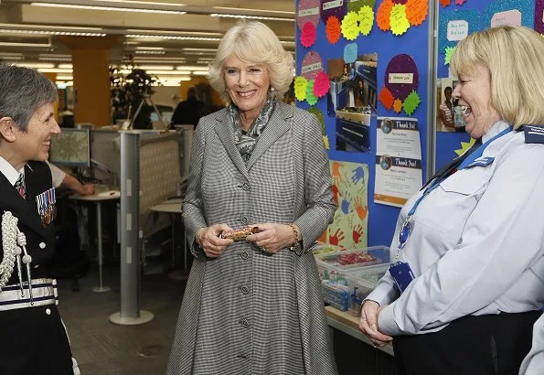 Duchess Camilla of Cornwall visited the Metropolitan Police Service Base to learn about TecSOS