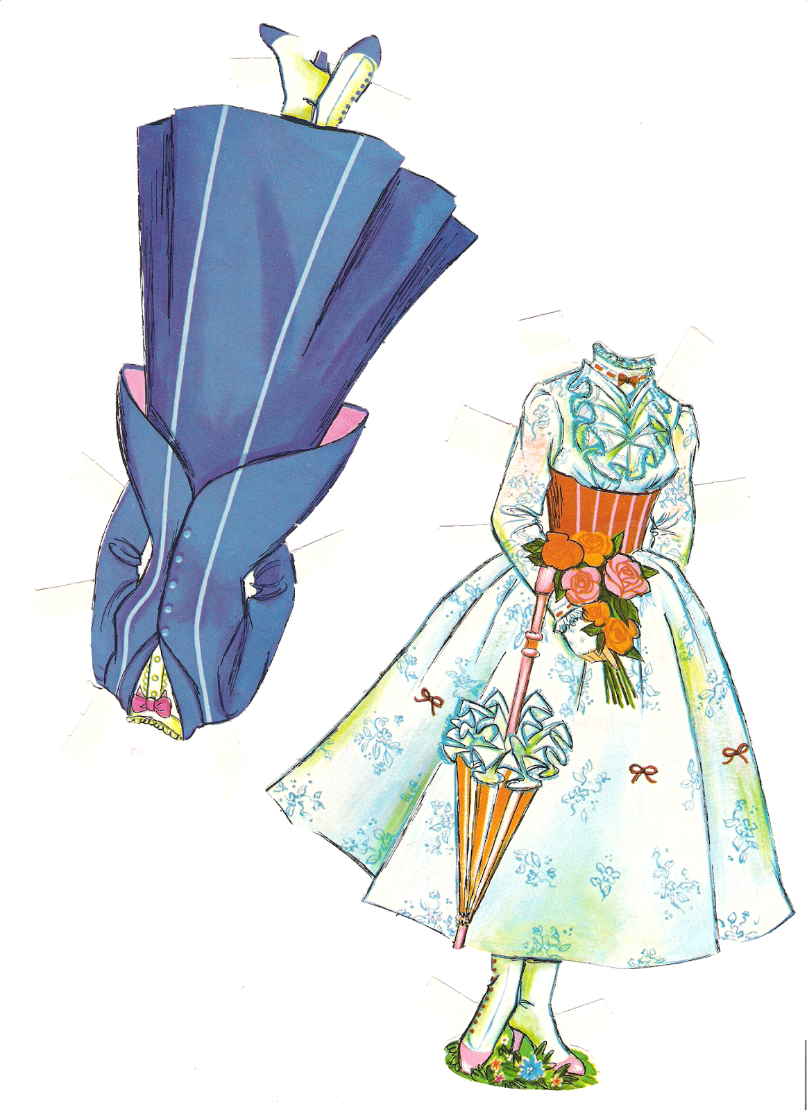 mary poppins paper dolls