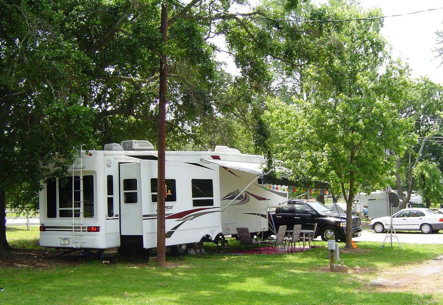 Stories about our RV parking places Springwood RV park, Greenville, SC