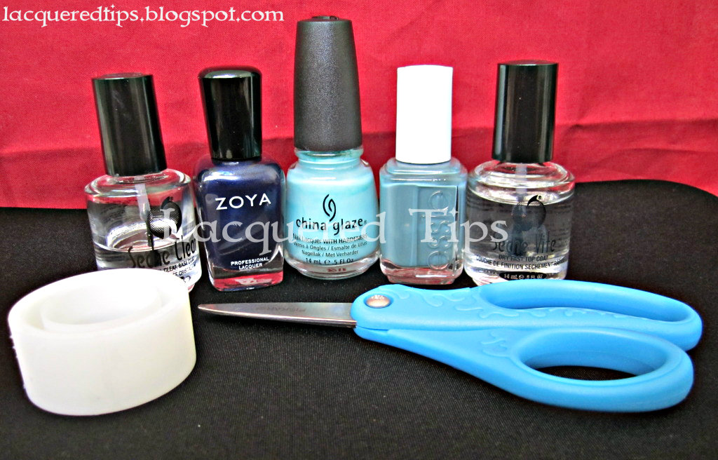 LACQUERED TIPS Scotch Tape Nails