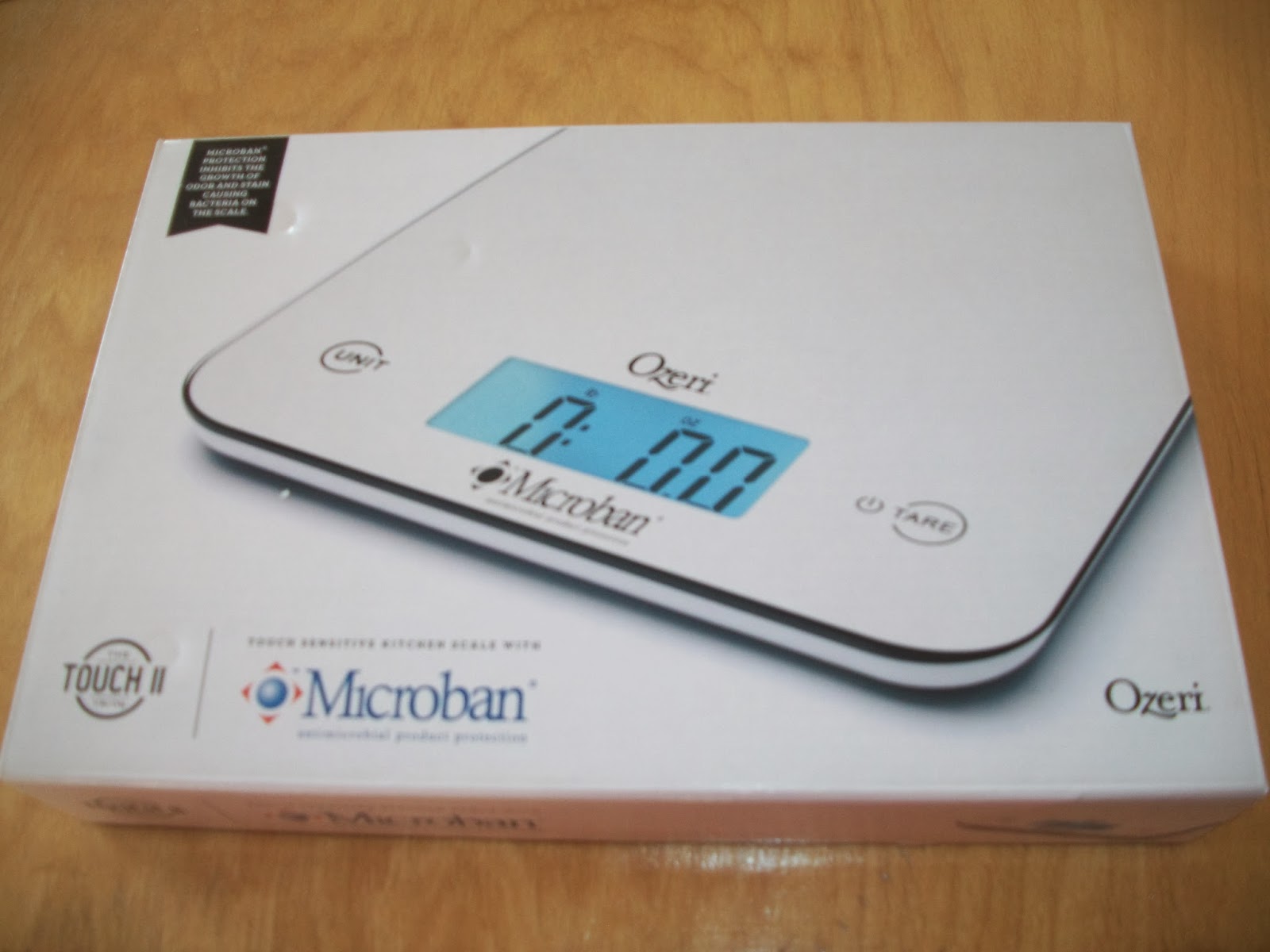 Ozeri Touch II Kitchen Scale, with Microban® Antimicrobial Product