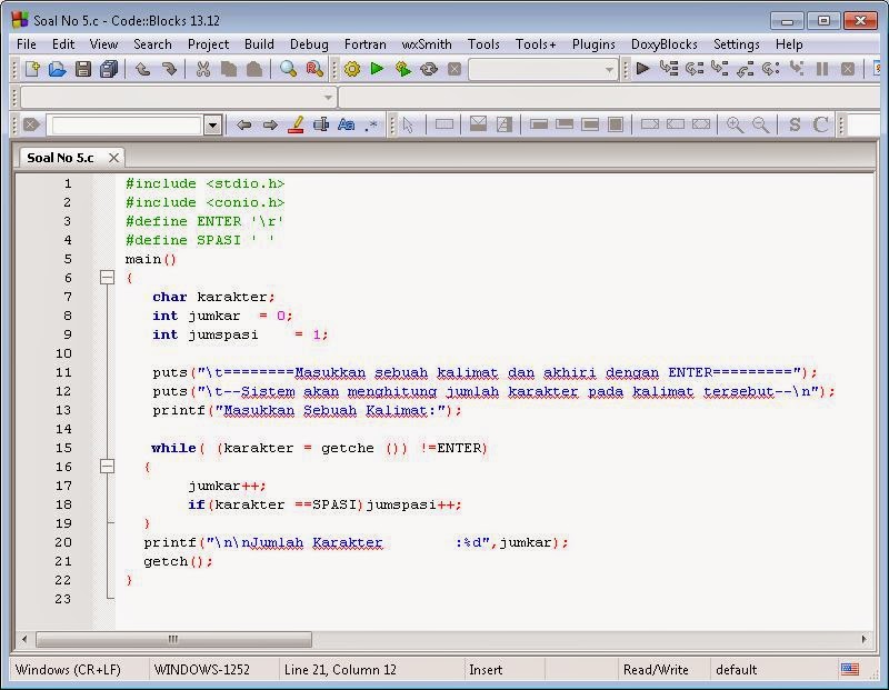 Program Menampilkan Jumlah Karakter | ON Programmer