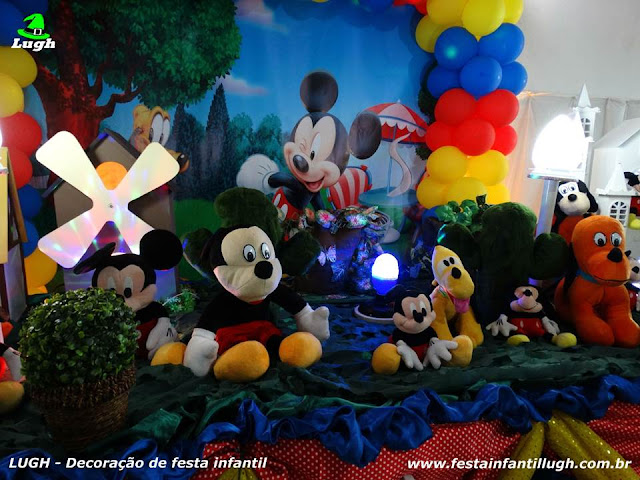 Mickey Mouse - Decoração tradicional luxo - detalhes imagem 02 Decoração tema infantil Mickey Mouse para festa de aniversário