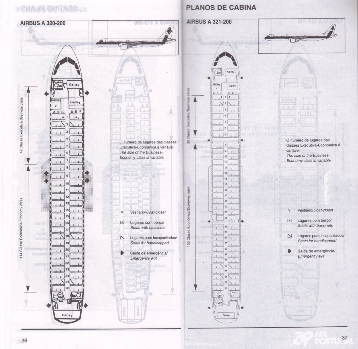 Tap Air Portugal Seat Map