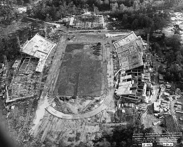 Robertson Stadium in Houston under construction, 30 October 1941 worldwartwo.filminspector.com