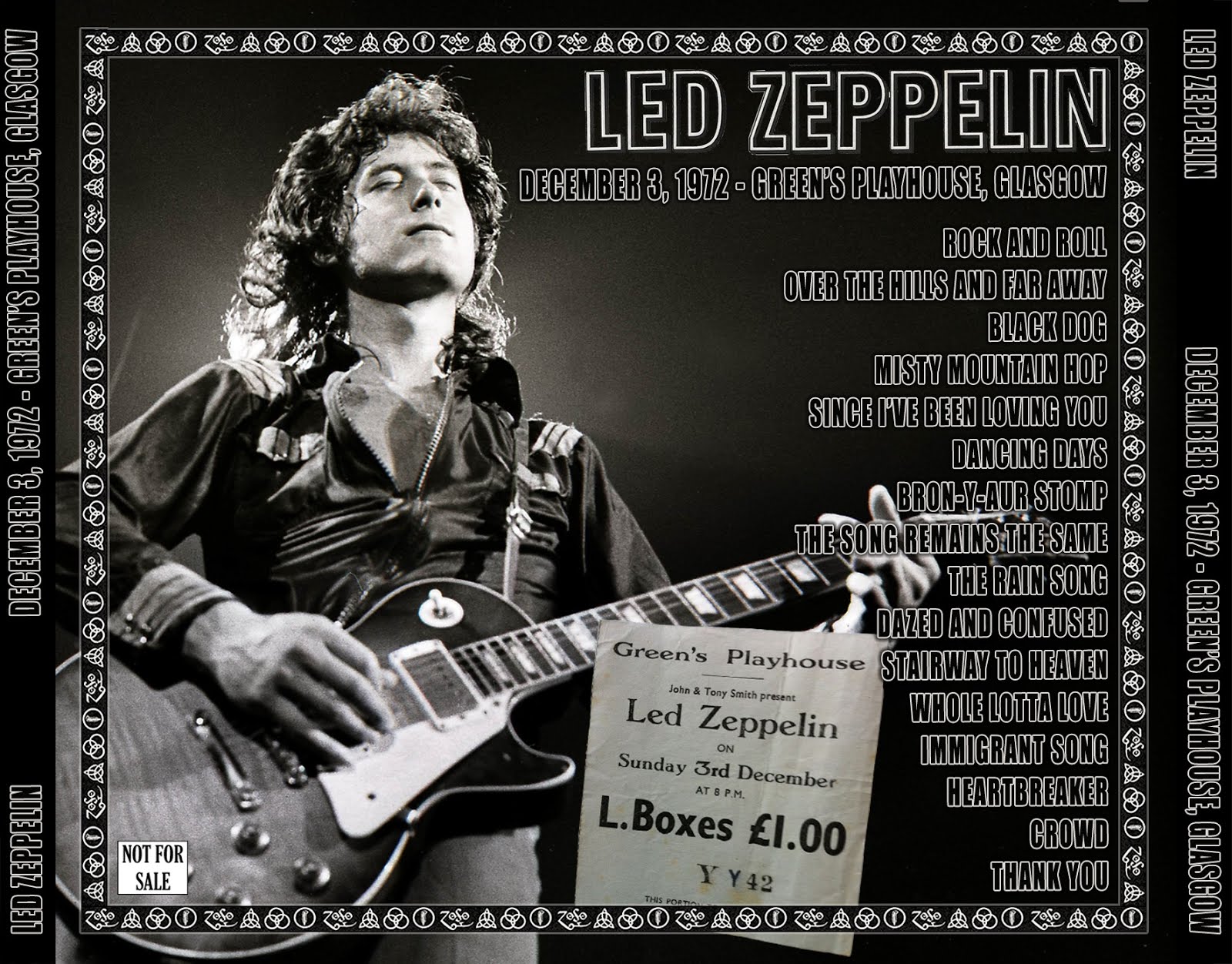 T.U.B.E. Led Zeppelin 19721203 Glasgow, UK (AUD/FLAC)