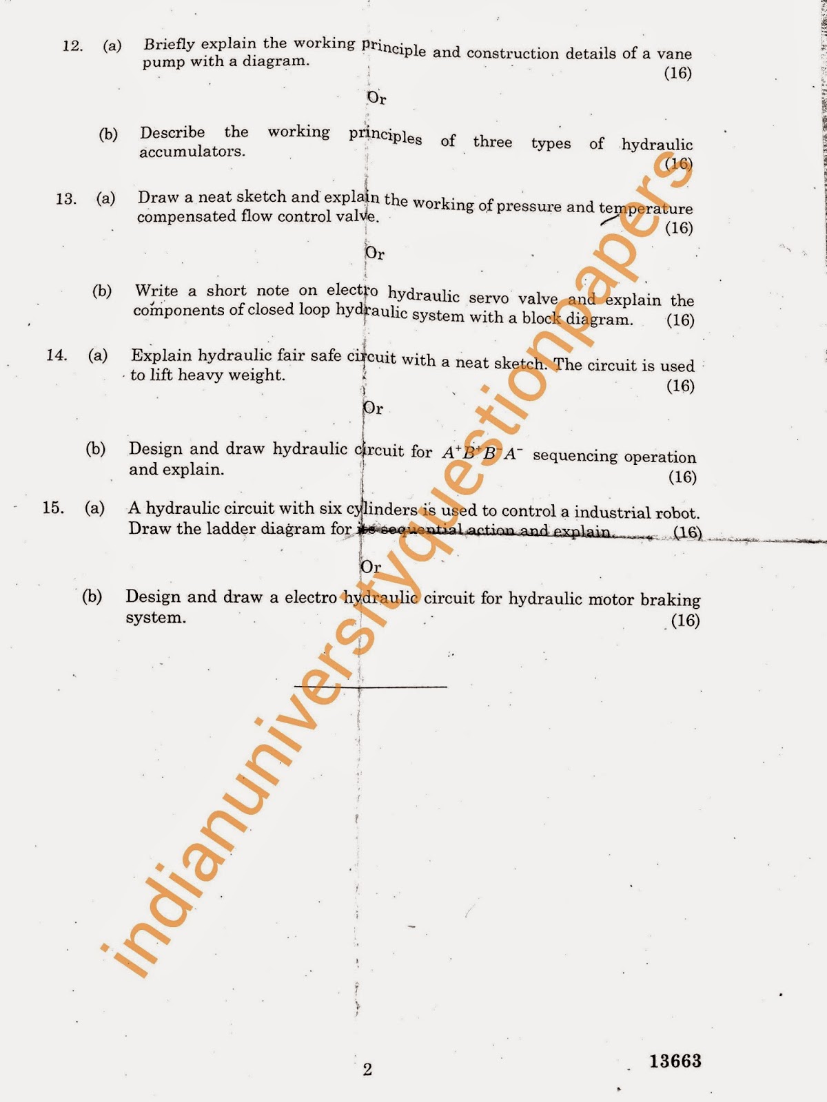 MF7601 Fluid Power Automation M.E Manufacturing Anna University