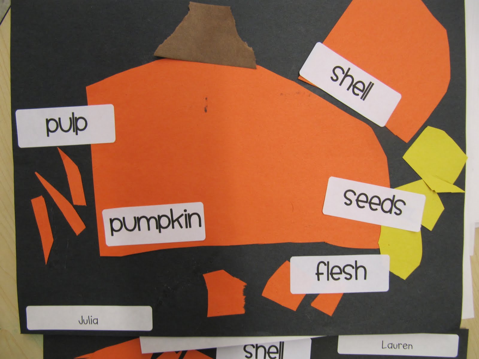 KC Kindergarten Times: Parts to A Pumpkin