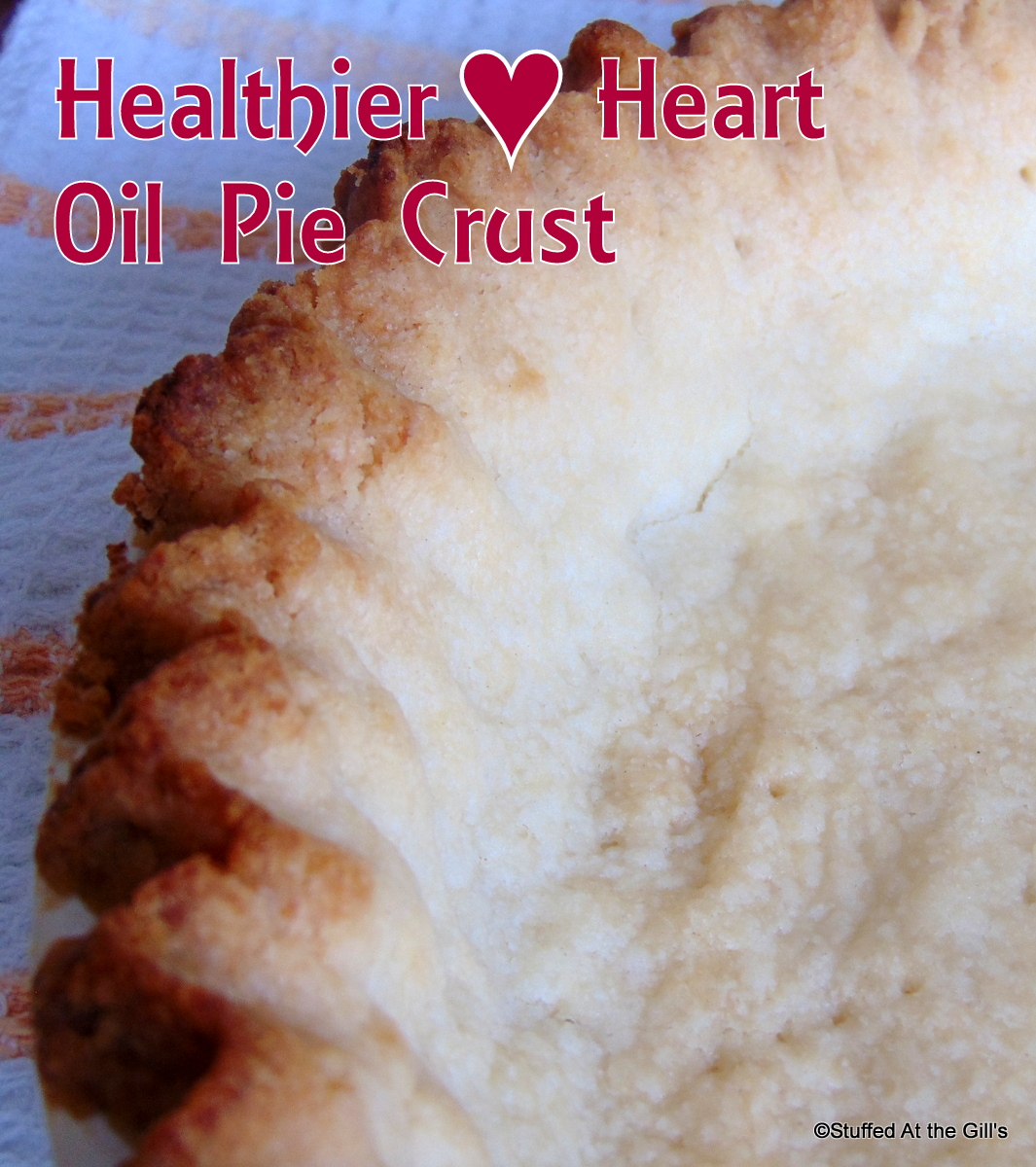Healthier ♥ Heart Oil Pie Crust