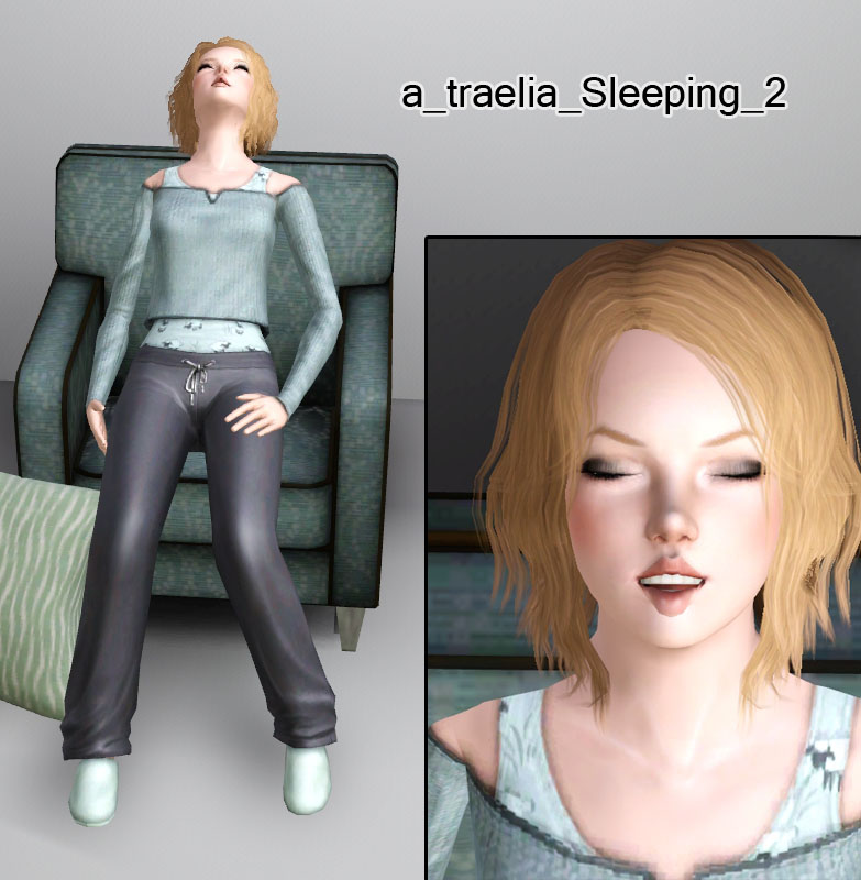 My Sims 3 Poses Sleeping Pose Pack by Traelia